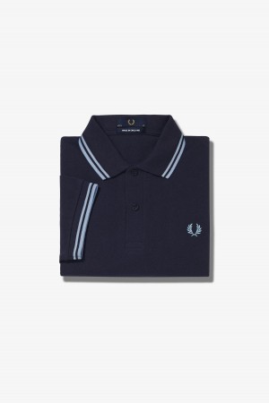 Pánské Fred Perry Shirt Fred Perry M12 Tmavě Blankyt | SCZVO41964