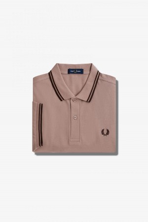 Pánské Fred Perry Shirt Fred Perry M3600 Tmavě Růžové | BCZSD27993