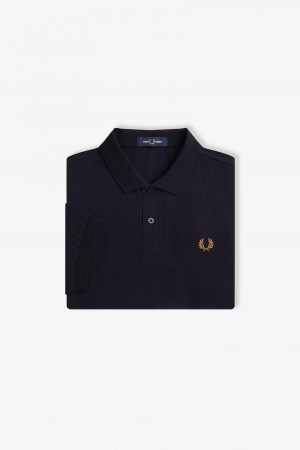 Pánské Fred Perry Shirt Fred Perry M6000 Tmavě Blankyt Tmavě | BCZSD91439