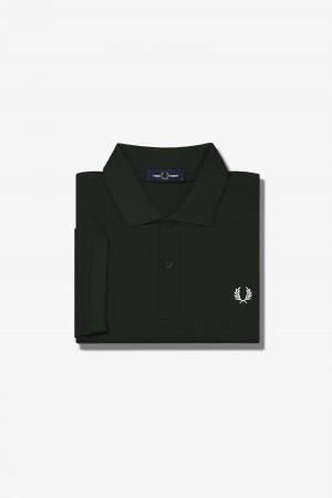 Pánské Fred Perry Shirt Fred Perry M6000 Zelene Bílé | CZXMI10101