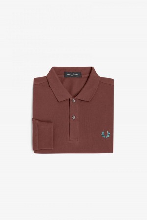 Pánské Fred Perry Shirt Fred Perry M6006 Hnědé Tmavě Mátově Zelená | CZDFL23009