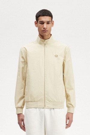 Pánské Kabáty Fred Perry Brentham Oatmeal | YCZGT29733