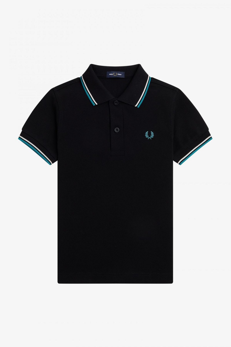 Accessories Dětské Fred Perry Kids Twin Tipped Černé Tmavě Mátově Zelená | MCZHR63910