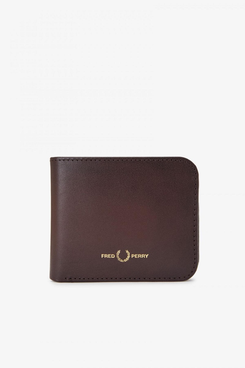 Accessories Peněženka Fred Perry Burnished Leathr Billfold Burnt Tobacco | SCZNY38848