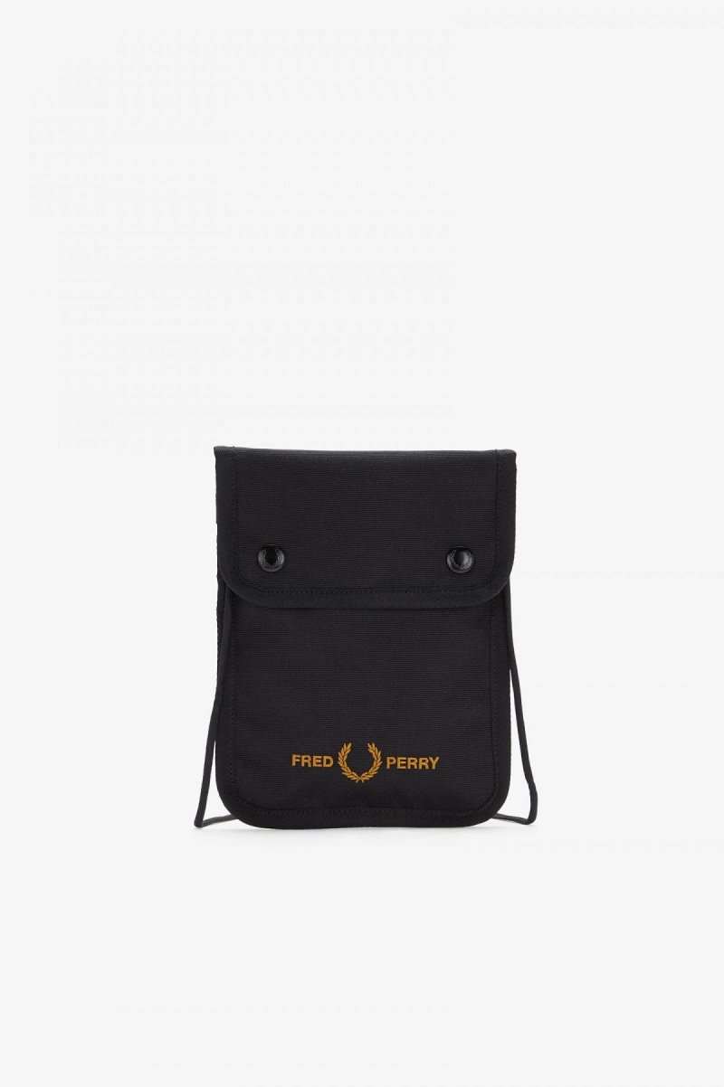 Accessories Taška Fred Perry Branded Pouch Černé | CZXMI12524