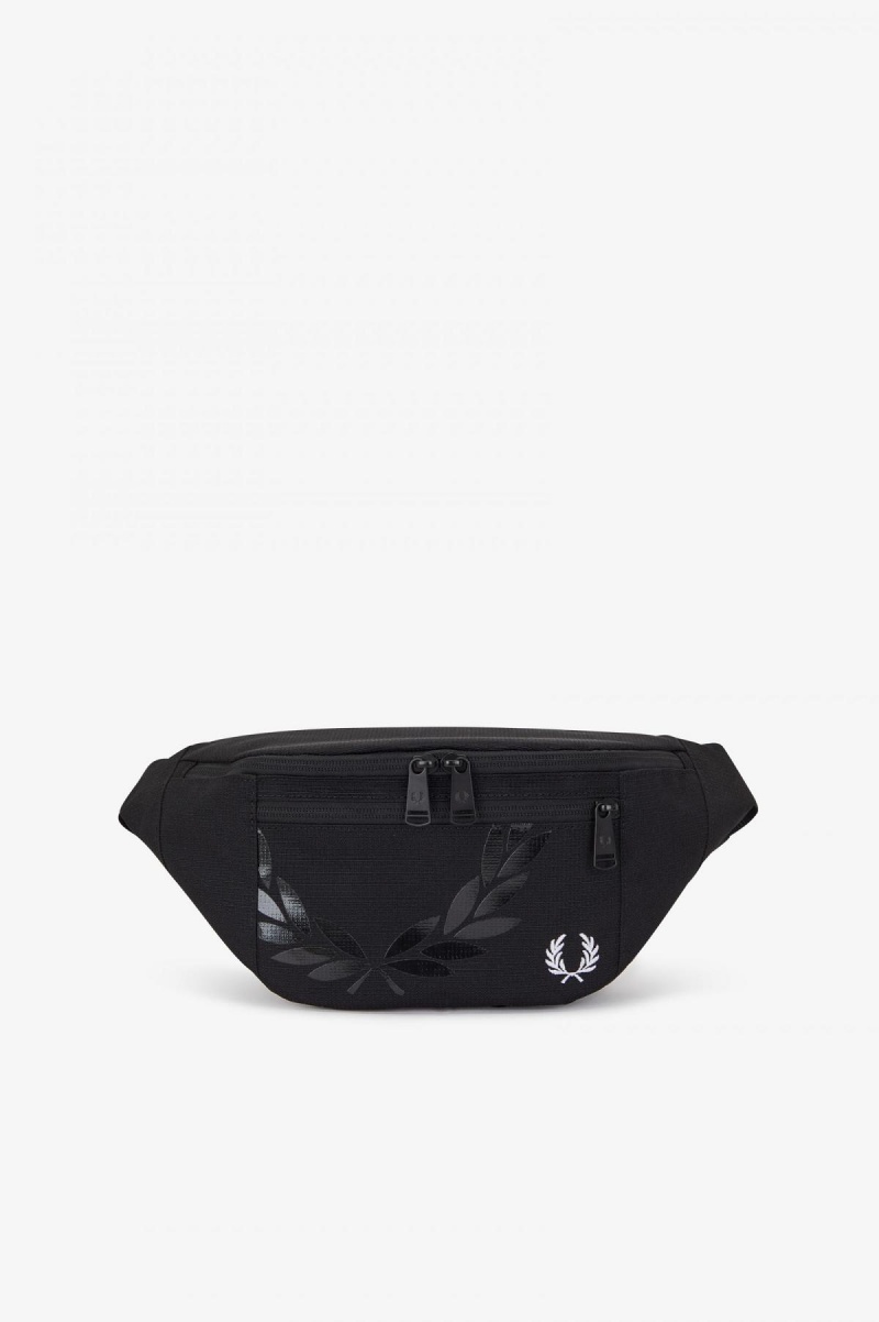 Accessories Taška Fred Perry Printed Ripstop Cross Body Černé | MCZHR66478