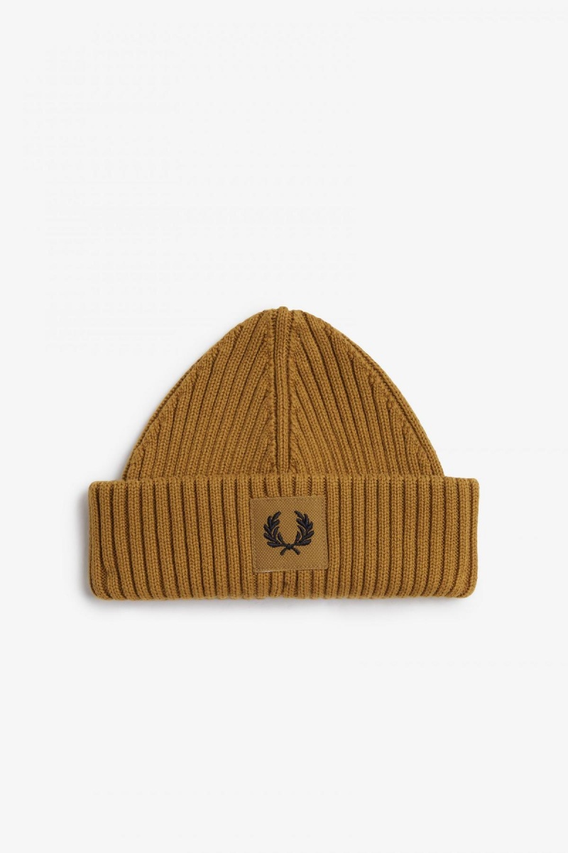 Accessories Čepice Fred Perry Branded Patch Žebrovaný Tmavě Černé | YCZVQ83793