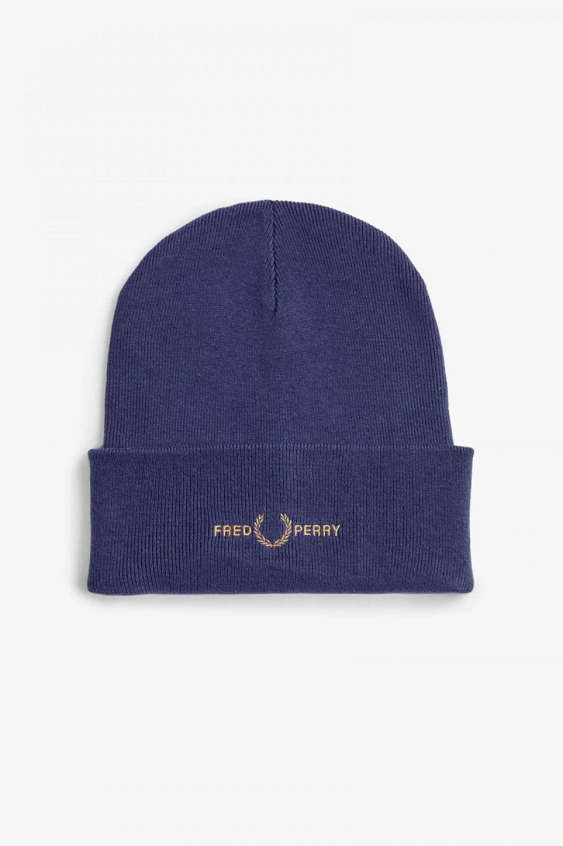 Accessories Čepice Fred Perry Grafická Tmavě Blankyt Tmavě | ECZHC55196