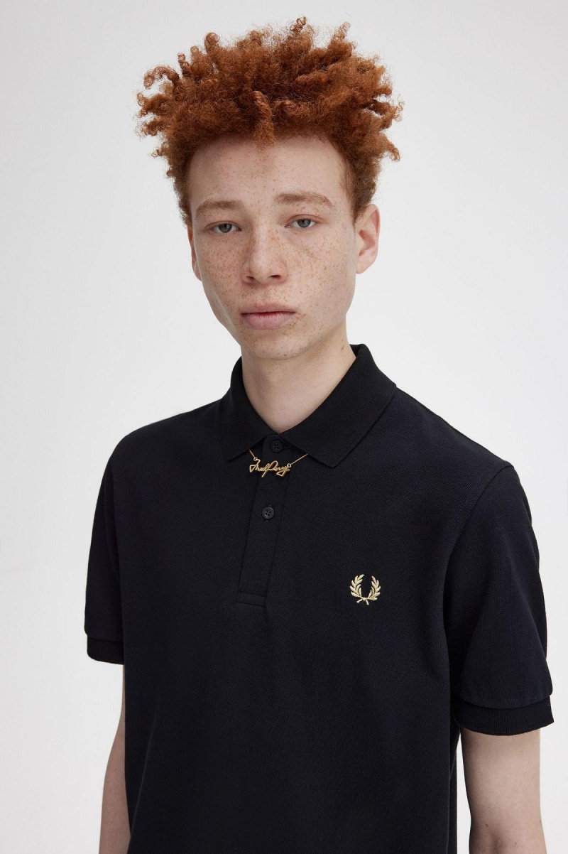 Accessories Šperky Fred Perry Fred Perry Necklace Zlaté | CZEAH62250