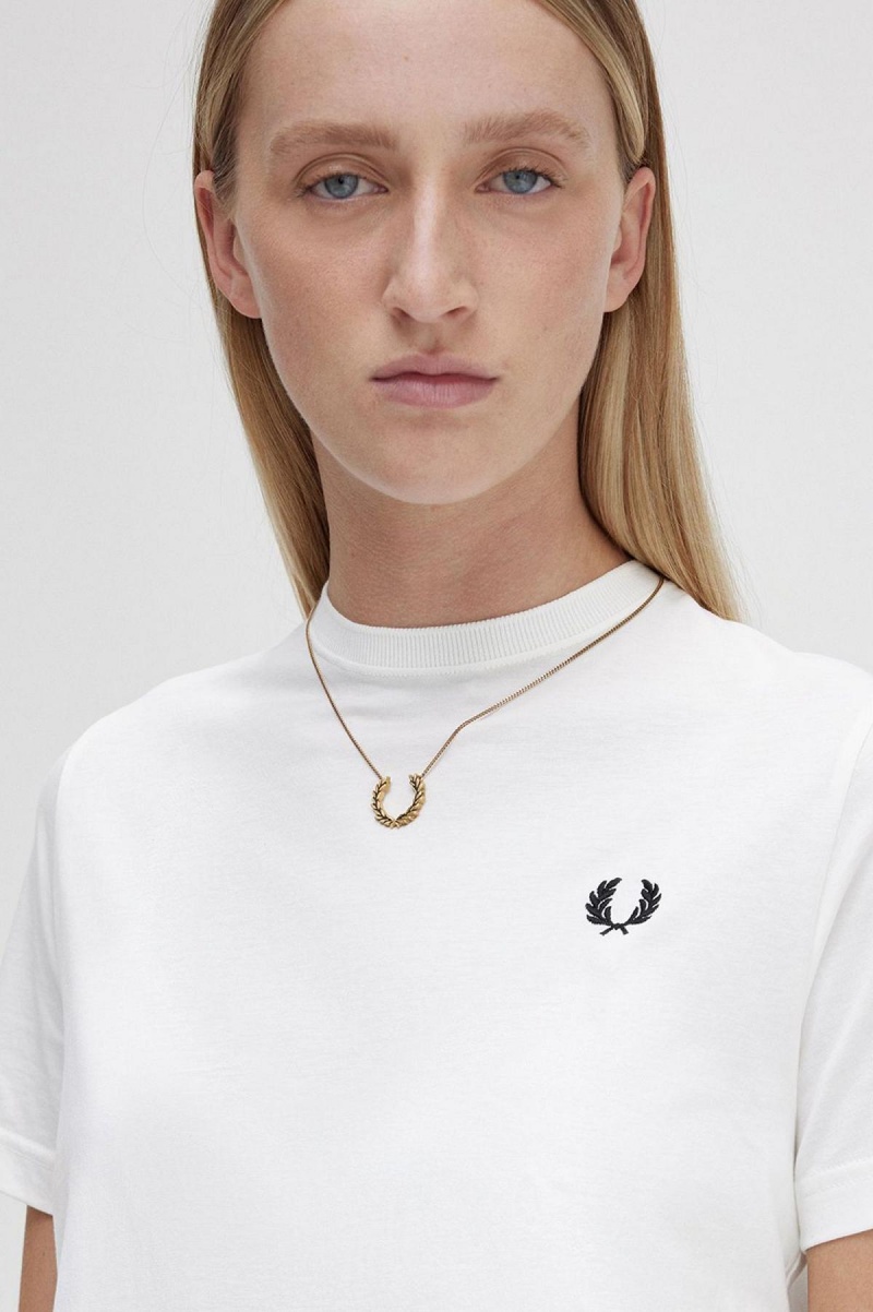 Accessories Šperky Fred Perry Laurel Wreath Necklace Zlaté | CZDYB32842