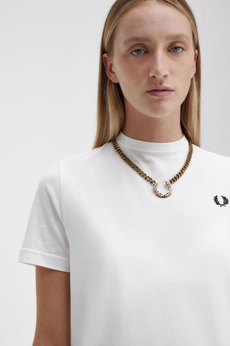 Accessories Šperky Fred Perry Tlustý Laurel Wreath Necklace Zlaté | ECZVG66564