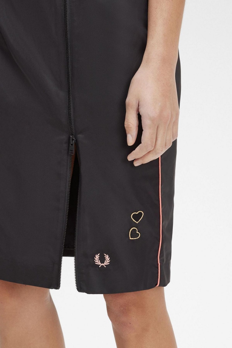 Dámské Kalhoty Fred Perry Zip Detail Černé | TCZWZ64926