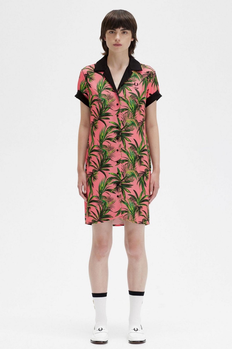 Dámské Šaty Fred Perry Palm Print Shirt Koralove | FCZHY81456