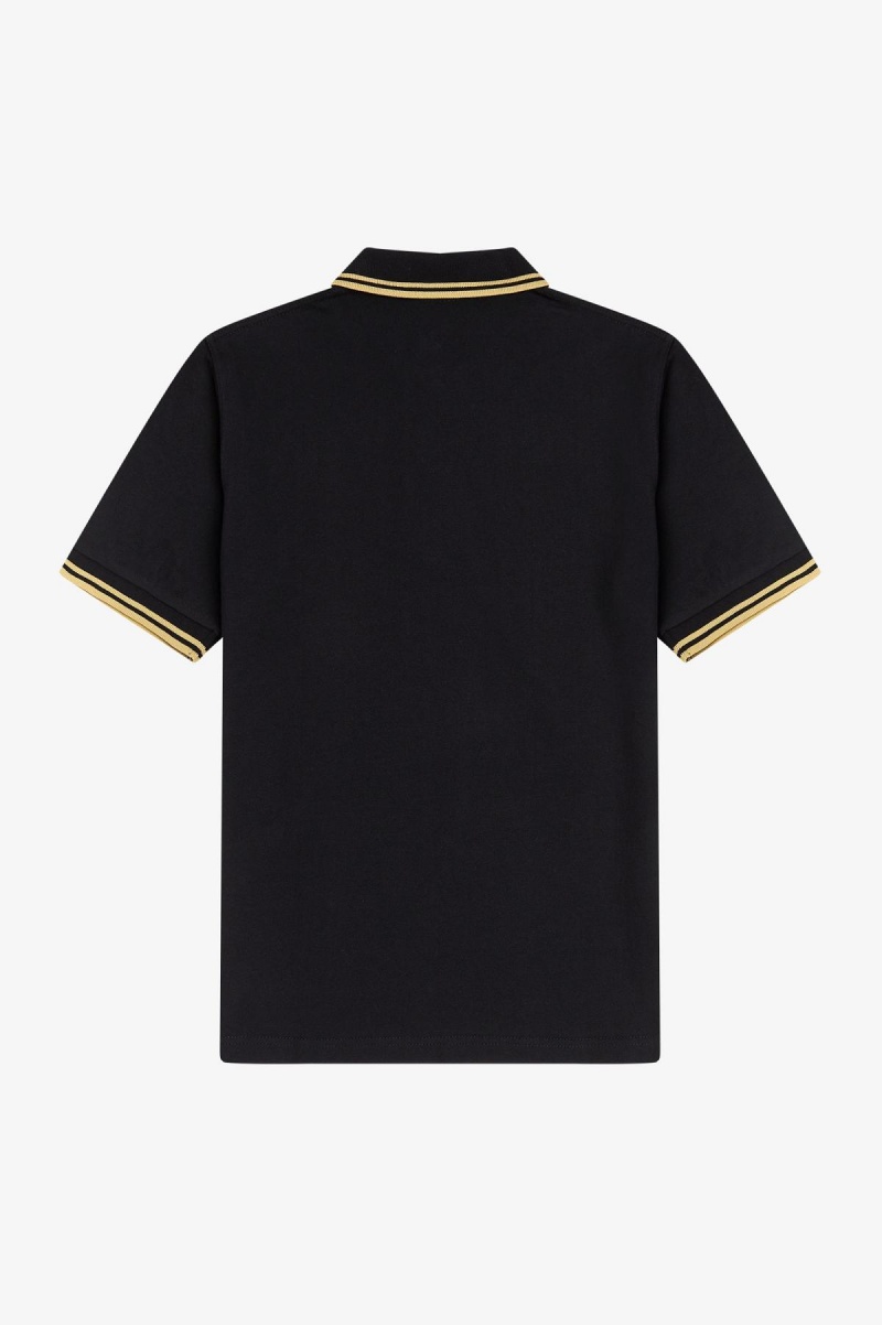 Pánské Fred Perry Shirt Fred Perry M12 Černé | UCZND67031