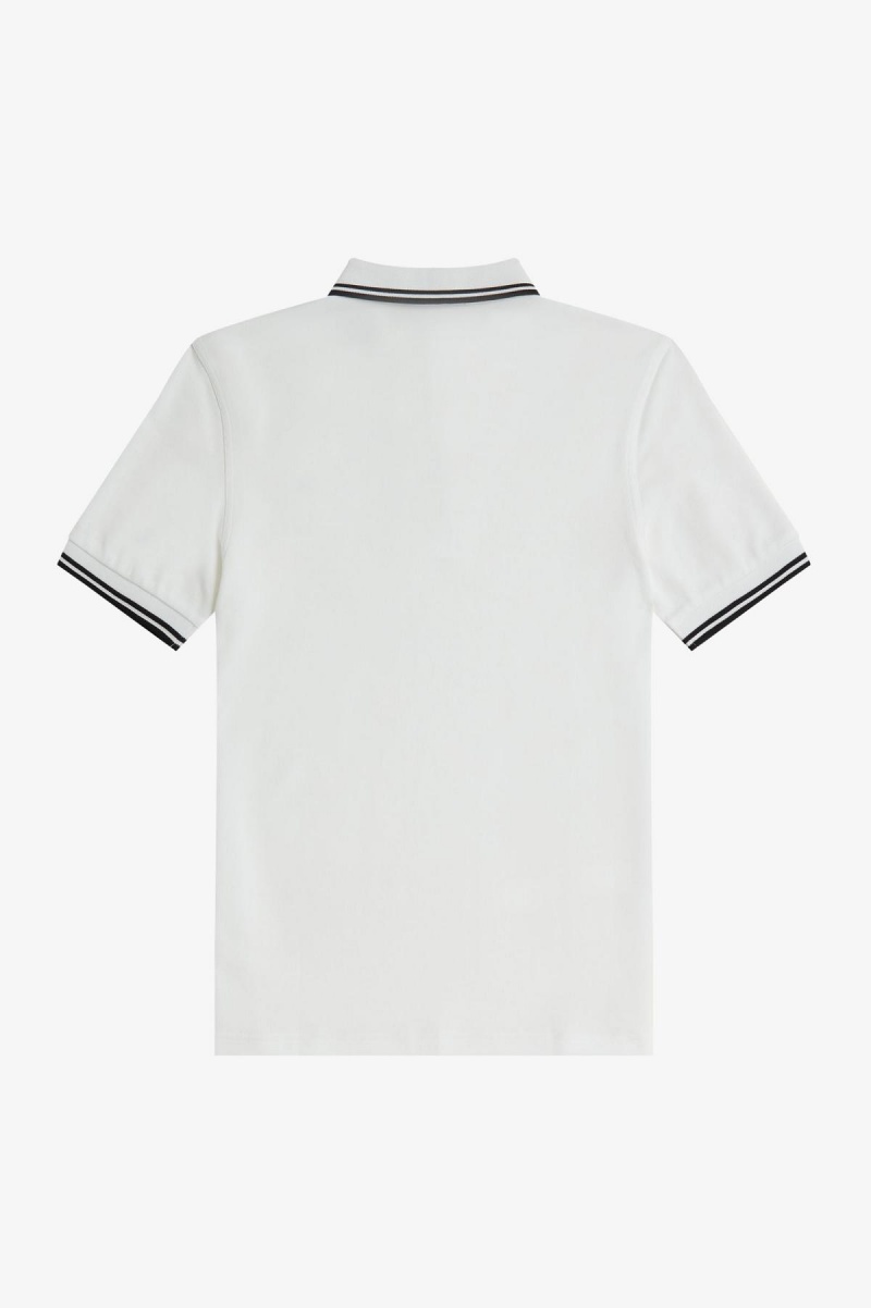 Pánské Fred Perry Shirt Fred Perry M3600 Bílé Černé Černé | YCZGT10468