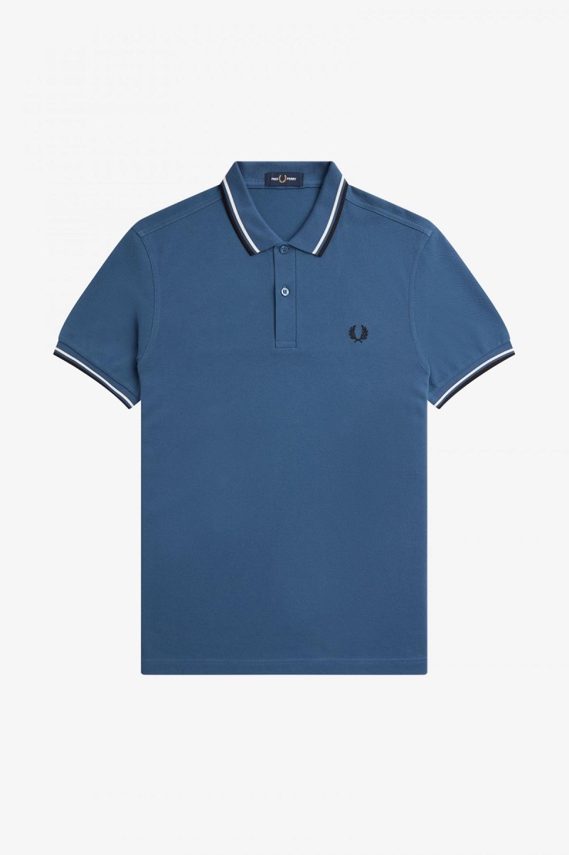 Pánské Fred Perry Shirt Fred Perry M3600 Blankyt Bílé Černé | XCZBH51999