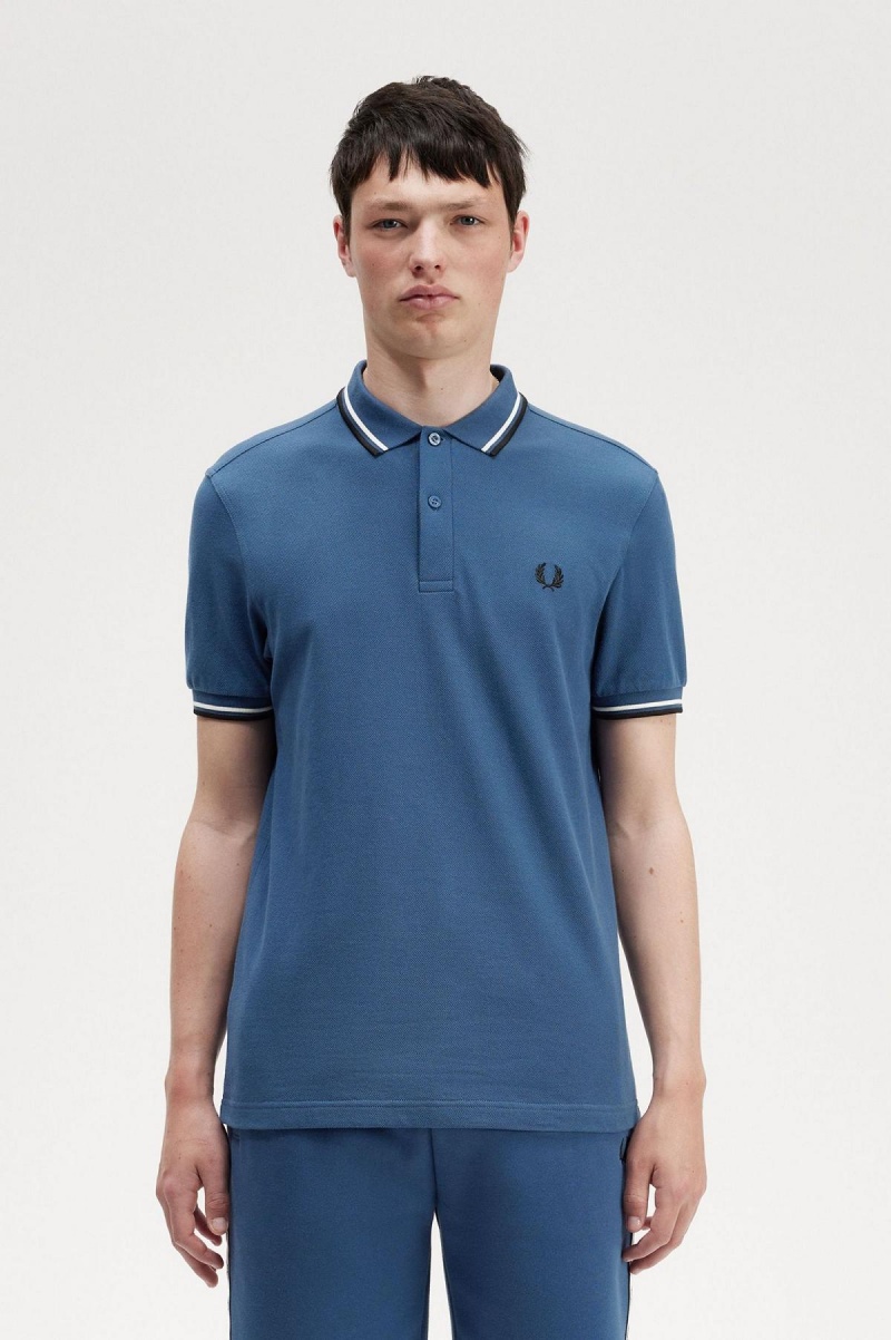 Pánské Fred Perry Shirt Fred Perry M3600 Blankyt Bílé Černé | XCZBH51999