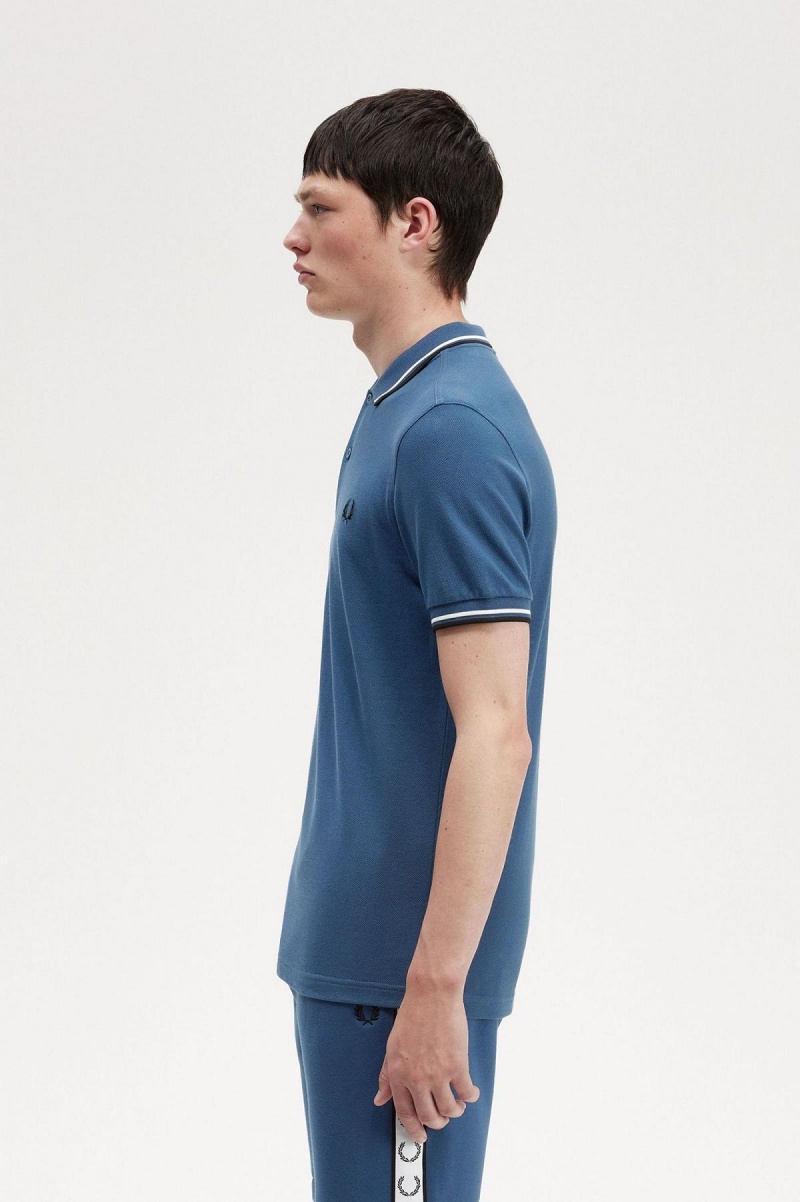 Pánské Fred Perry Shirt Fred Perry M3600 Blankyt Bílé Černé | XCZBH51999