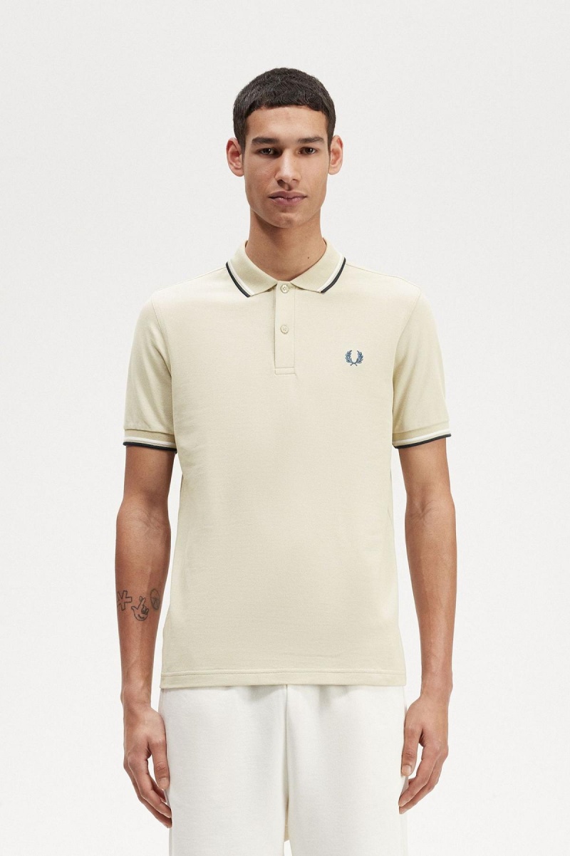 Pánské Fred Perry Shirt Fred Perry M3600 Světle Bílé Blankyt | LCZSX59050