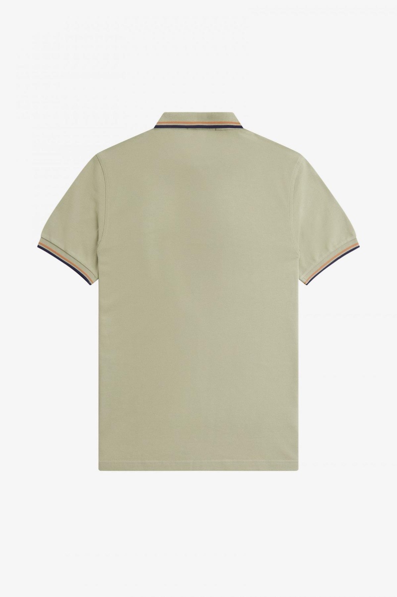 Pánské Fred Perry Shirt Fred Perry M3600 Světle Tmavě Blankyt | GCZEC81548