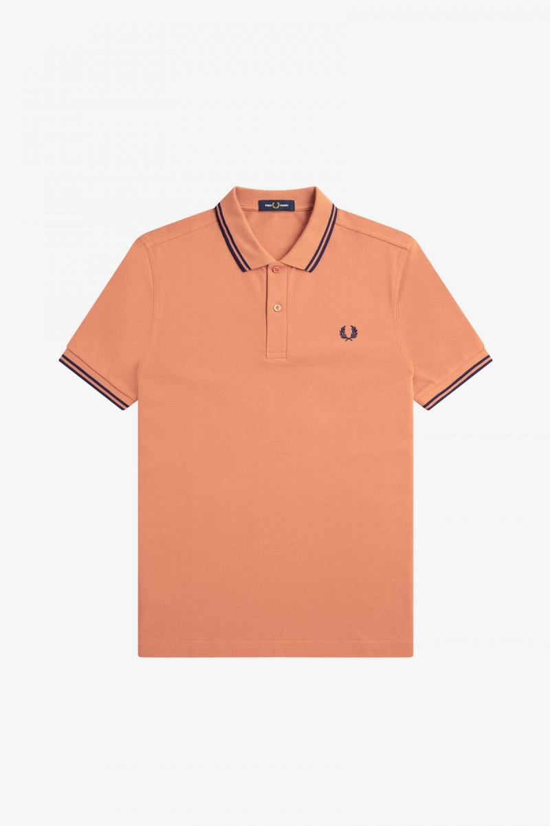 Pánské Fred Perry Shirt Fred Perry M3600 Světle Tmavě Blankyt Tmavě Blankyt | CZQAV69395