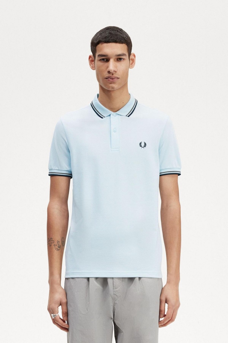 Pánské Fred Perry Shirt Fred Perry M3600 Světle Zelene Černé | YCZVQ19877