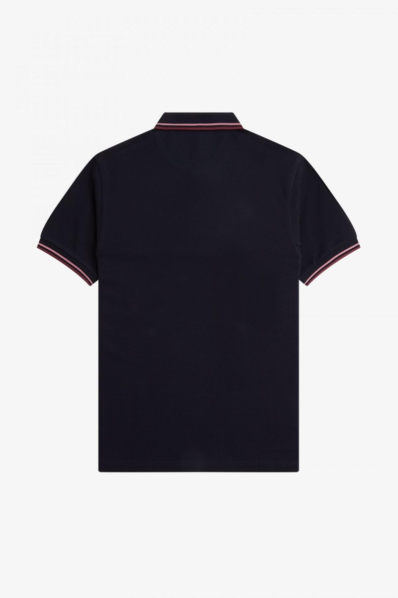 Pánské Fred Perry Shirt Fred Perry M3600 Tmavě Blankyt Růžové Růžové | CZJBT62836