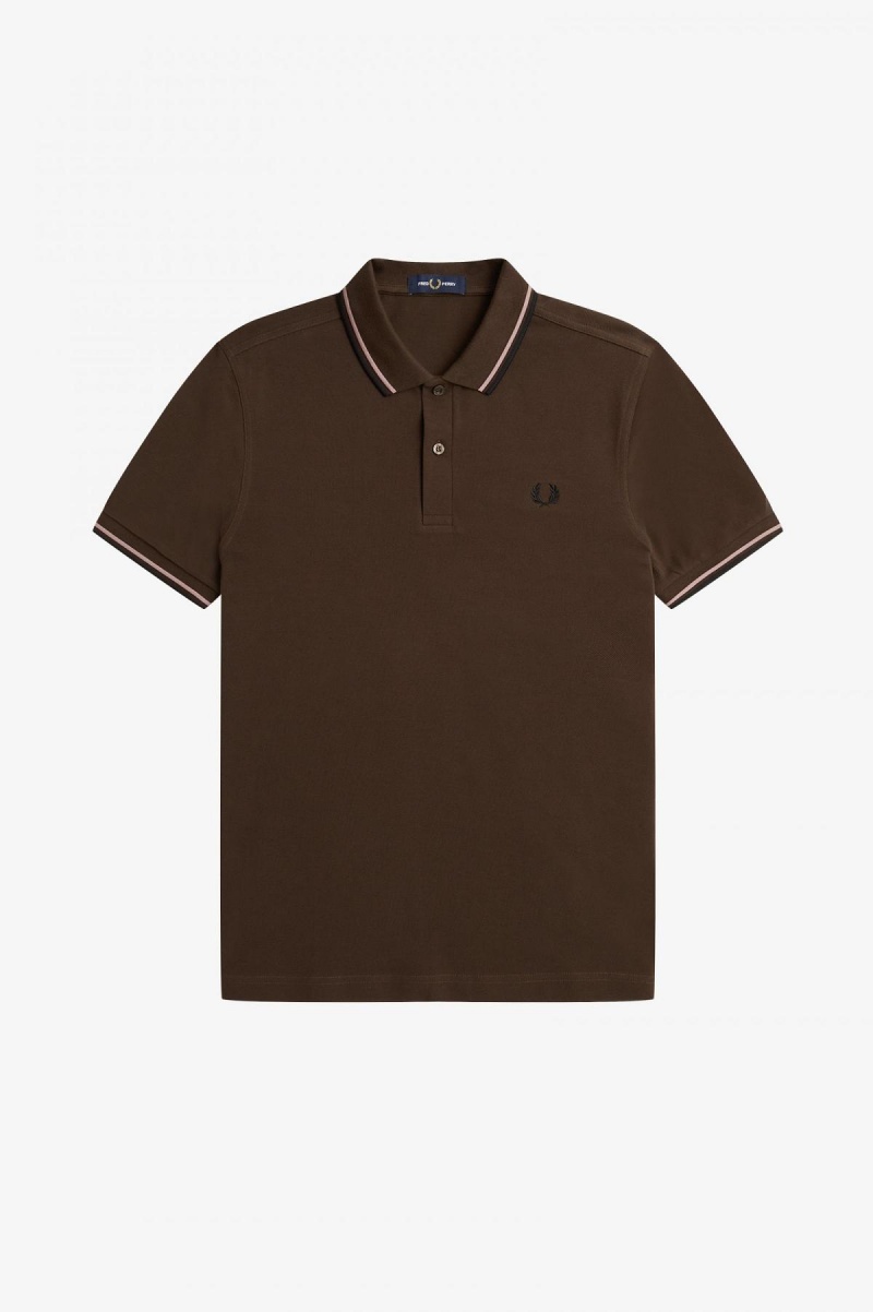 Pánské Fred Perry Shirt Fred Perry M3600 Tmavě Růžové Černé | FCZUI94198