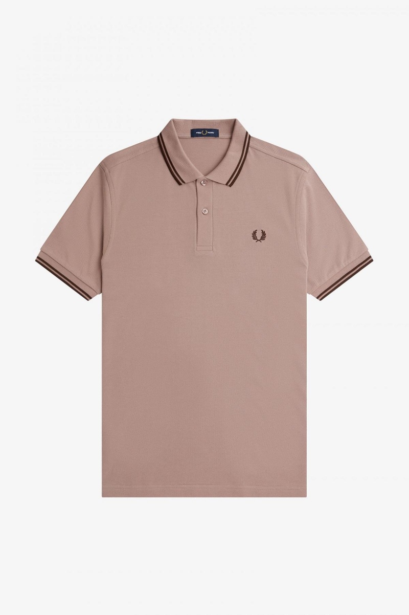 Pánské Fred Perry Shirt Fred Perry M3600 Tmavě Růžové | BCZSD27993