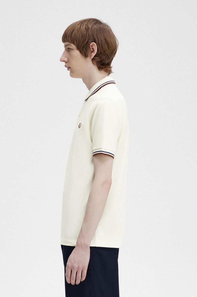 Pánské Fred Perry Shirt Fred Perry M3600 Tmavě Blankyt Hnědé | MCZHR36365