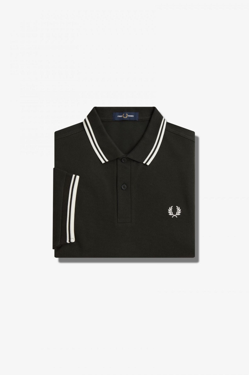 Pánské Fred Perry Shirt Fred Perry M3600 Zelene Bílé Bílé | CZQAV48560