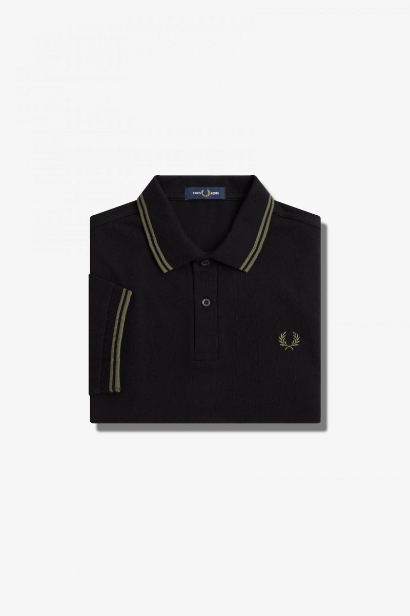 Pánské Fred Perry Shirt Fred Perry M3600 Černé Zelene Zelene | ACZWC80404