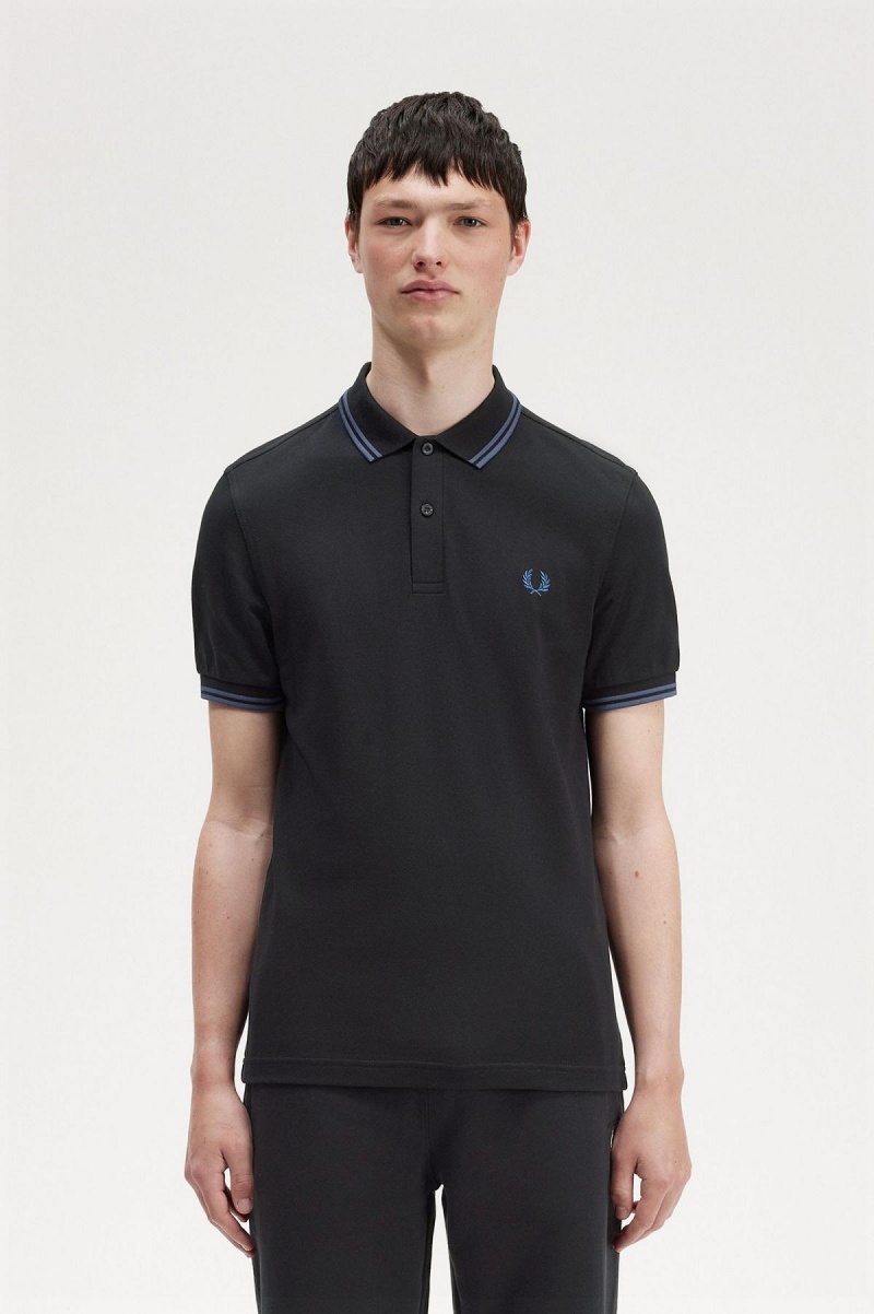 Pánské Fred Perry Shirt Fred Perry M3600 Černé Blankyt Blankyt | CZJZR48089