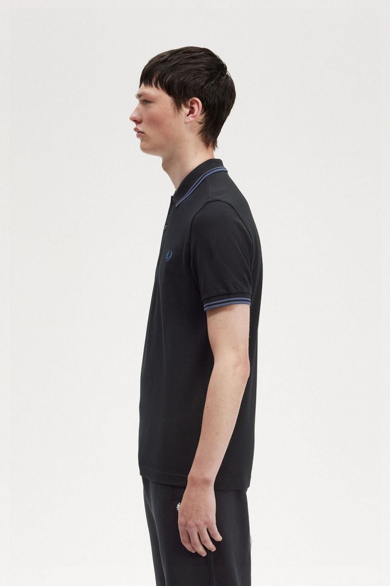 Pánské Fred Perry Shirt Fred Perry M3600 Černé Blankyt Blankyt | CZJZR48089