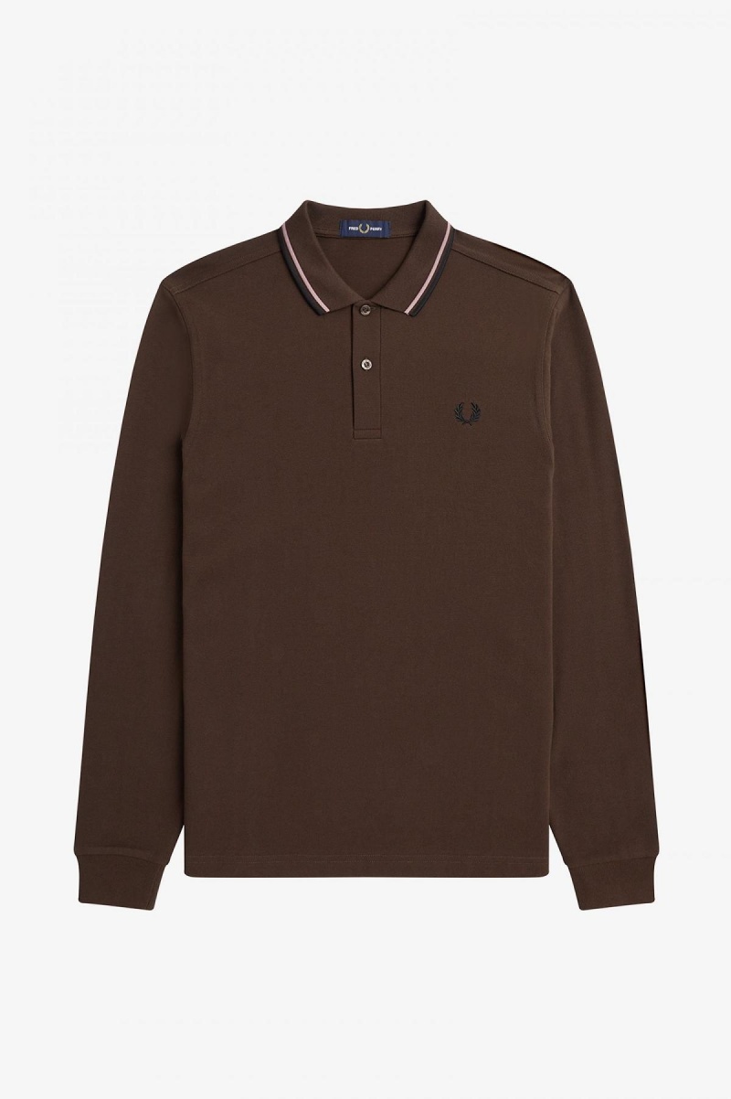 Pánské Fred Perry Shirt Fred Perry M3636 Tmavě Růžové Černé | QCZWA39288