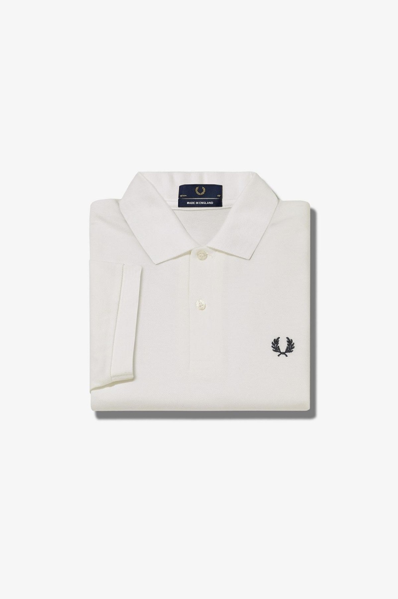 Pánské Fred Perry Shirt Fred Perry M3 Bílé Tmavě Blankyt | CZJKU10267