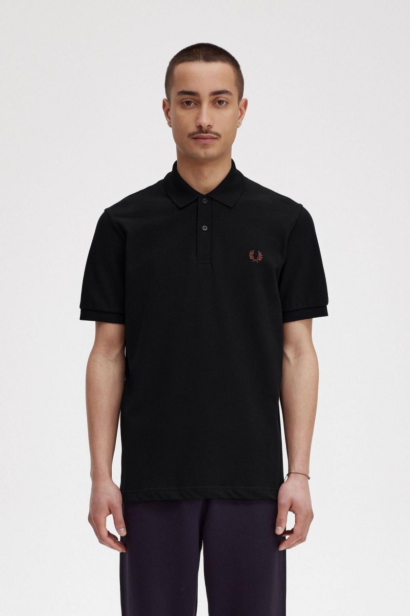 Pánské Fred Perry Shirt Fred Perry M3 Černé Hnědé | XCZGW24383