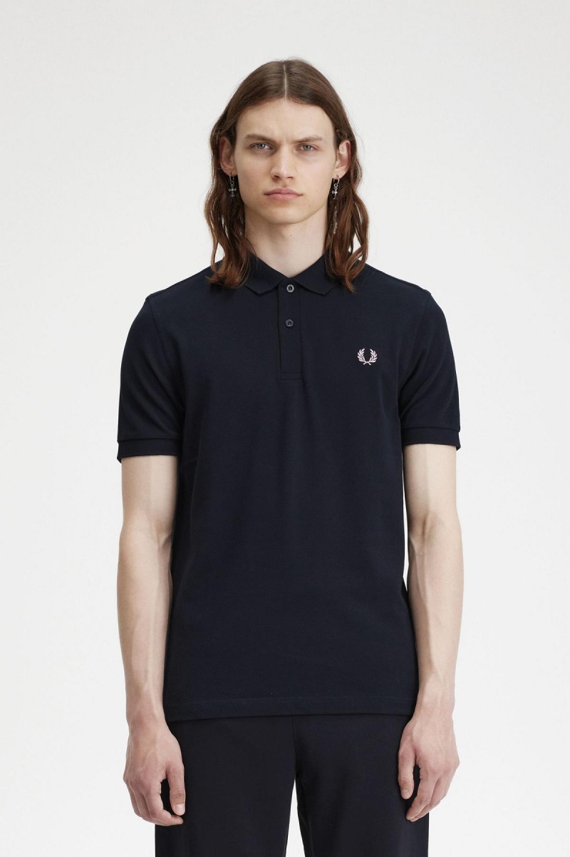 Pánské Fred Perry Shirt Fred Perry M6000 Tmavě Blankyt Tmavě Růžové | PCZQX25999