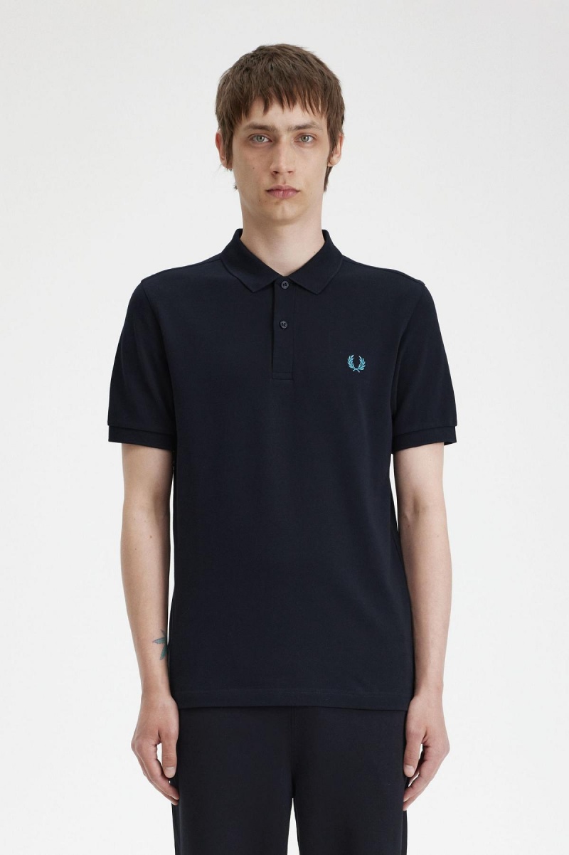 Pánské Fred Perry Shirt Fred Perry M6000 Tmavě Blankyt Blankyt | QCZUV97863