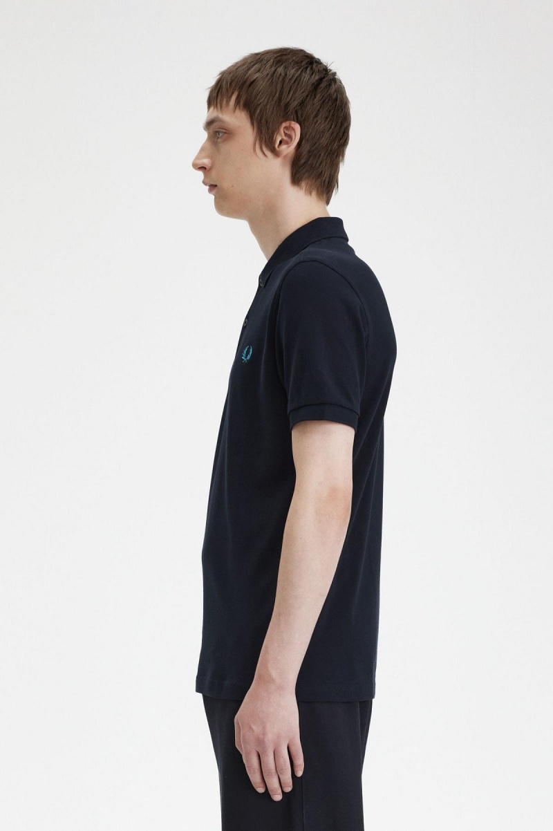 Pánské Fred Perry Shirt Fred Perry M6000 Tmavě Blankyt Blankyt | QCZUV97863