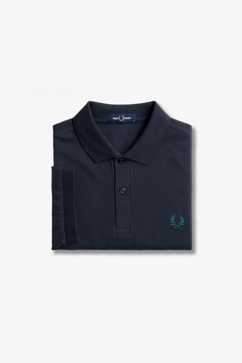 Pánské Fred Perry Shirt Fred Perry M6000 Tmavě Blankyt Blankyt | QCZUV97863