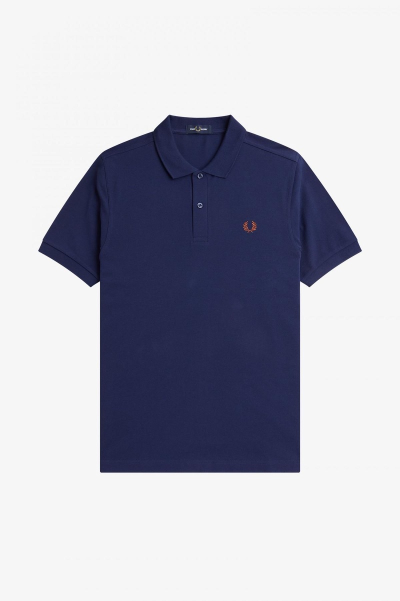 Pánské Fred Perry Shirt Fred Perry M6000 Tmavě Blankyt Hnědé | ZCZNQ98561