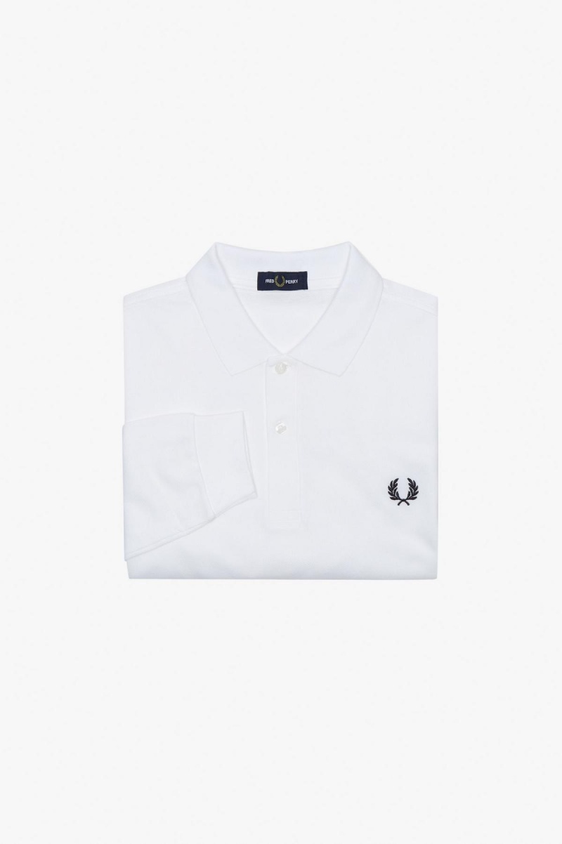 Pánské Fred Perry Shirt Fred Perry M6006 Bílé Tmavě Blankyt | CZQCS62840