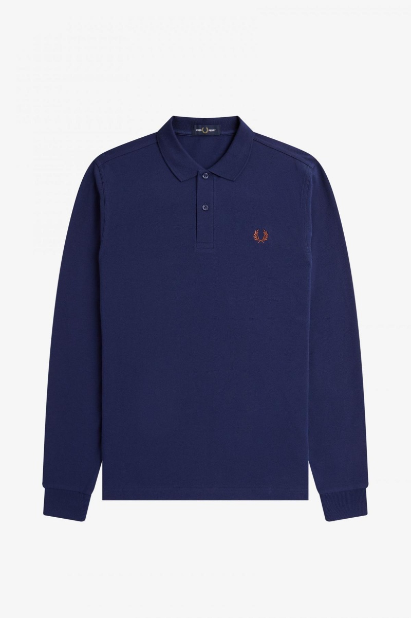 Pánské Fred Perry Shirt Fred Perry M6006 Tmavě Blankyt Hnědé | SCZNY14554