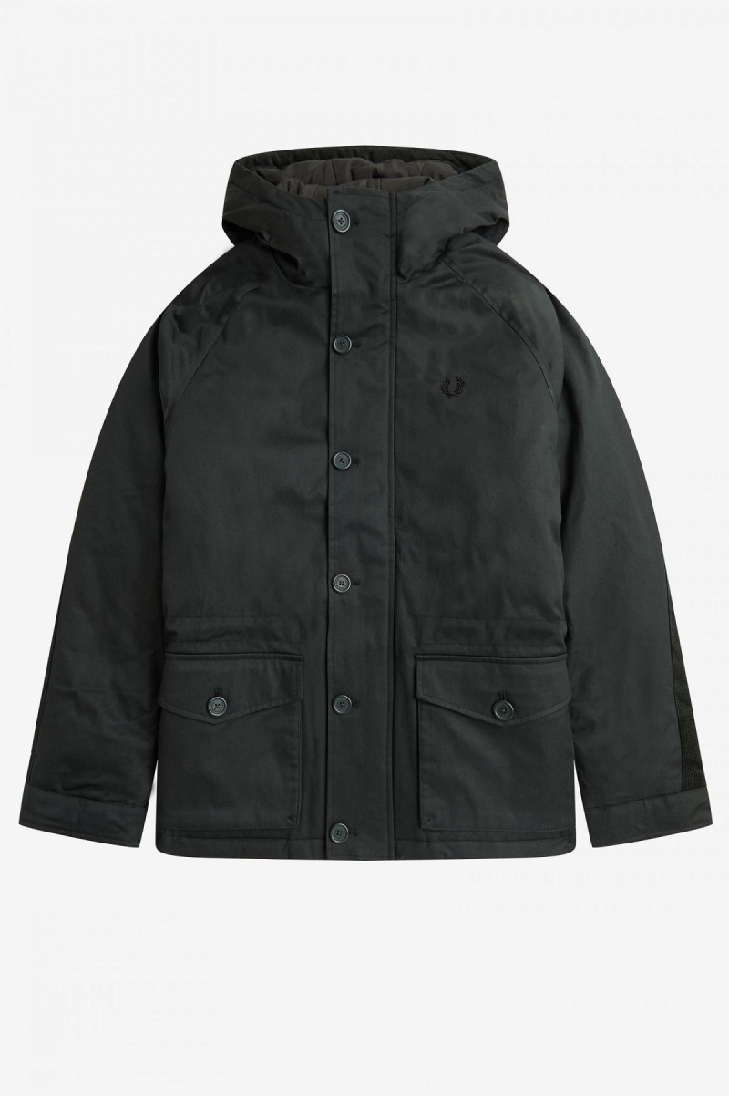 Pánské Kabáty Fred Perry Krátké Snorkel Parka Zelene | CZJVR60155