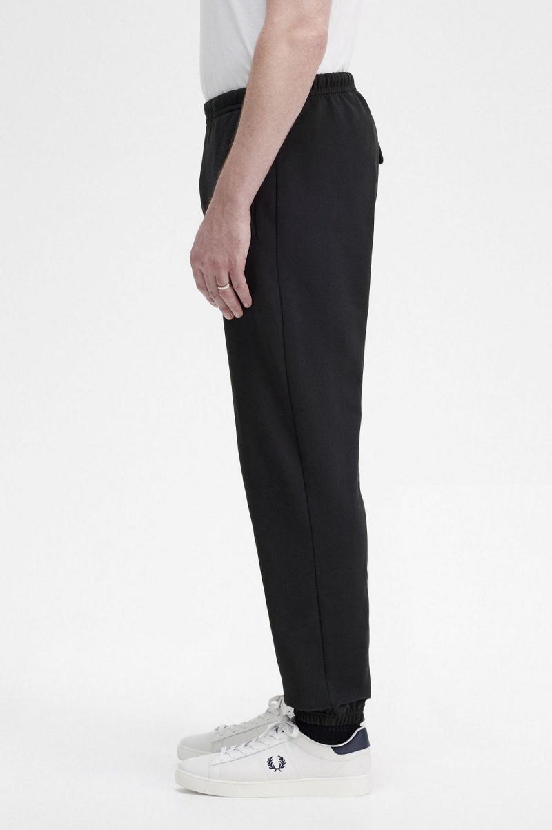 Pánské Kalhoty Fred Perry Badge Detail Track Pants Černé | CZZPD84256