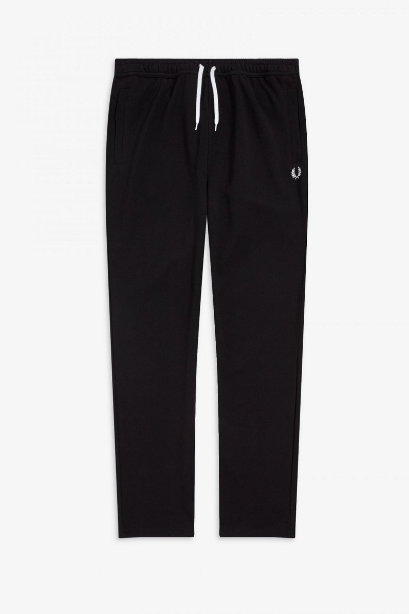 Pánské Kalhoty Fred Perry Reverse Tricot Track Pants Černé | CZNZX80017