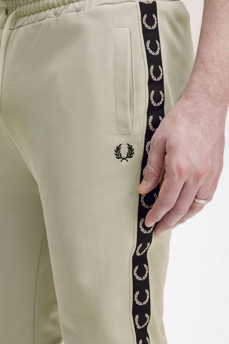 Pánské Kalhoty Fred Perry Taped Track Pants Světle Černé | MCZHR29425