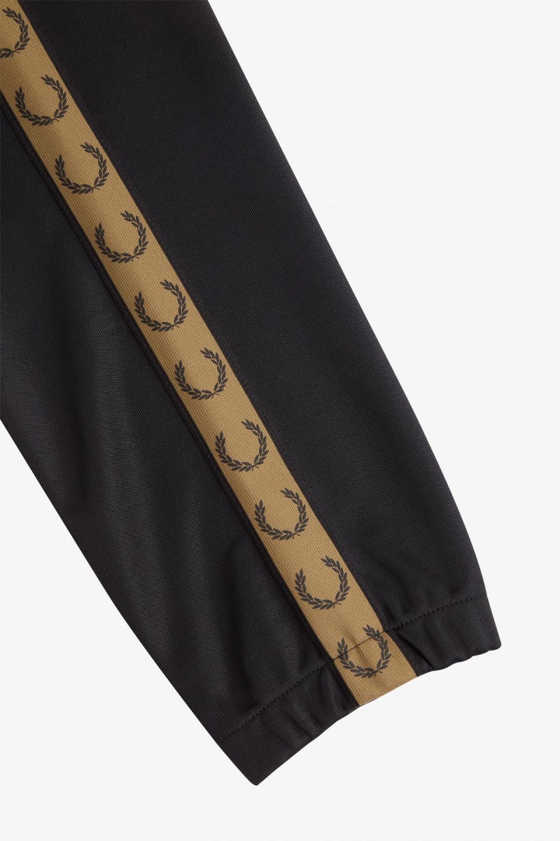 Pánské Kalhoty Fred Perry Taped Track Pants Černé | SCZVO88388