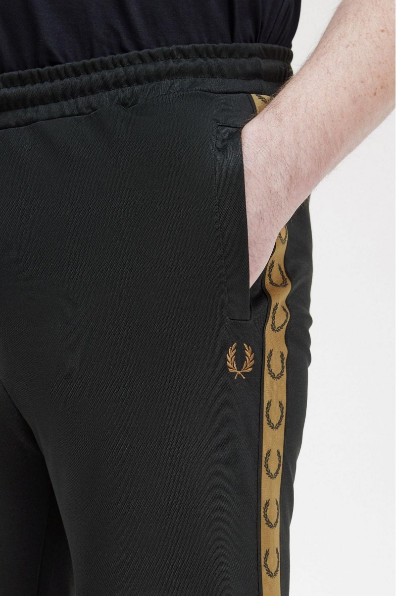 Pánské Kalhoty Fred Perry Taped Track Pants Černé | SCZVO88388